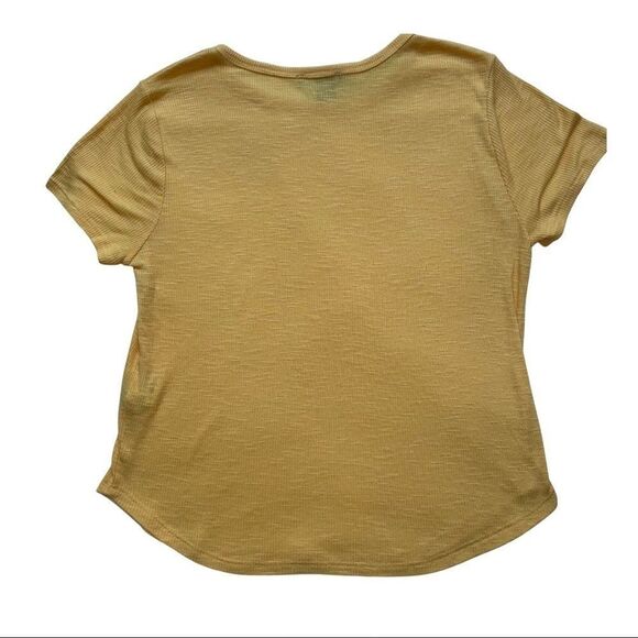 Yellow Short Sleeve Forever 21 T-shirt Size Large - Picture 4 of 7